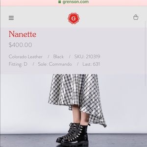 Grenson Nanette Black Leather/Suede Boots